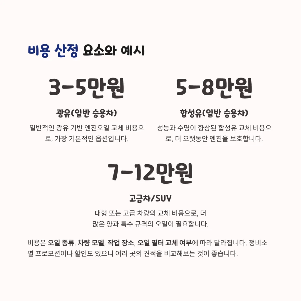 엔진오일 교체