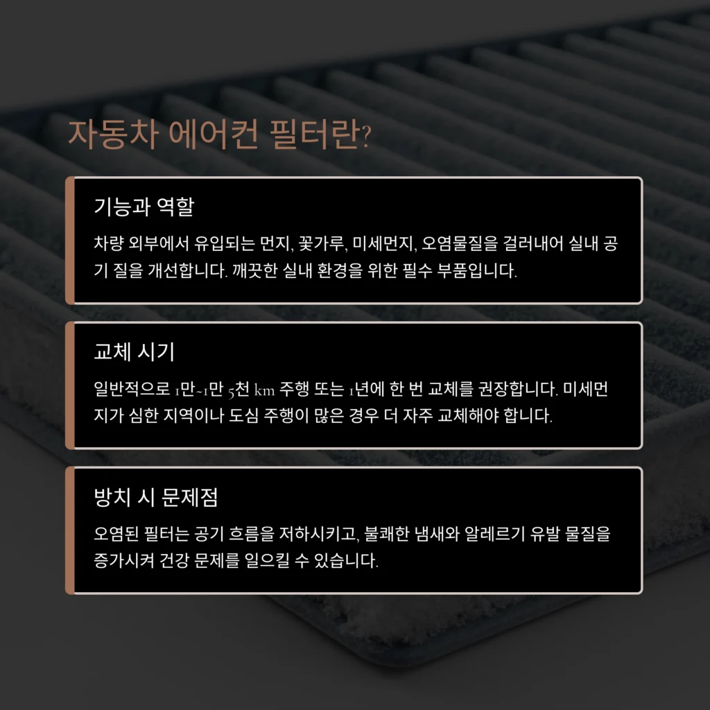 자동차 에어컨 필터