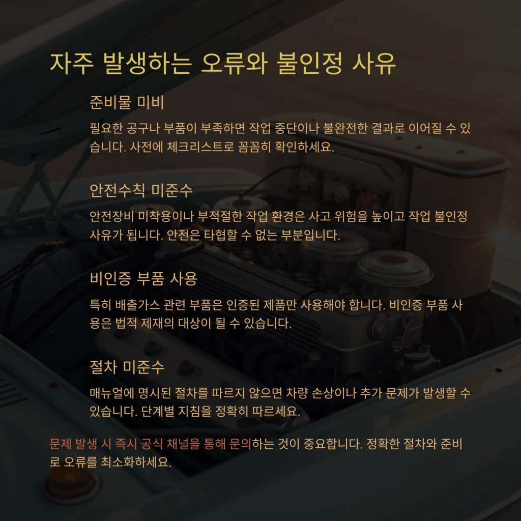 자동차DIY 종류