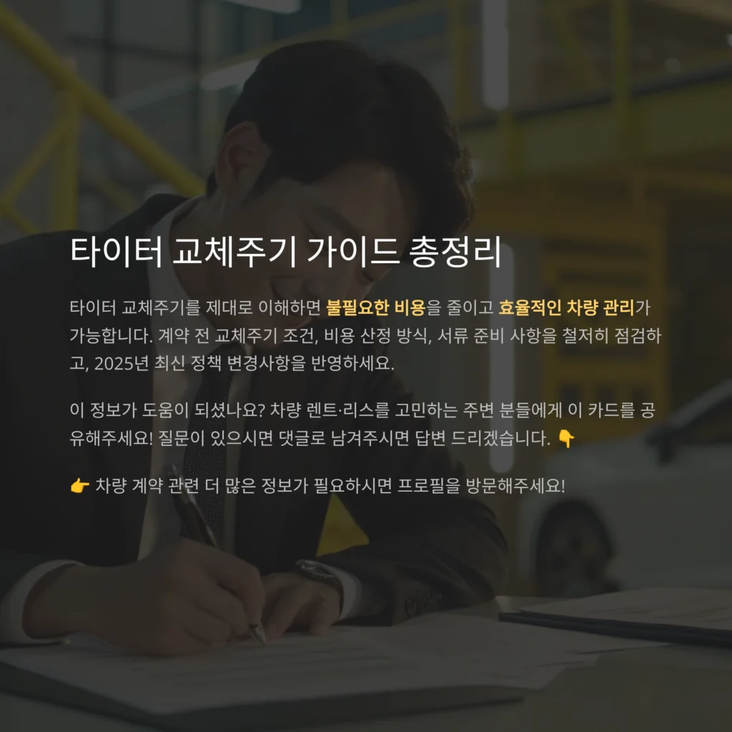 타이어 교체주기
