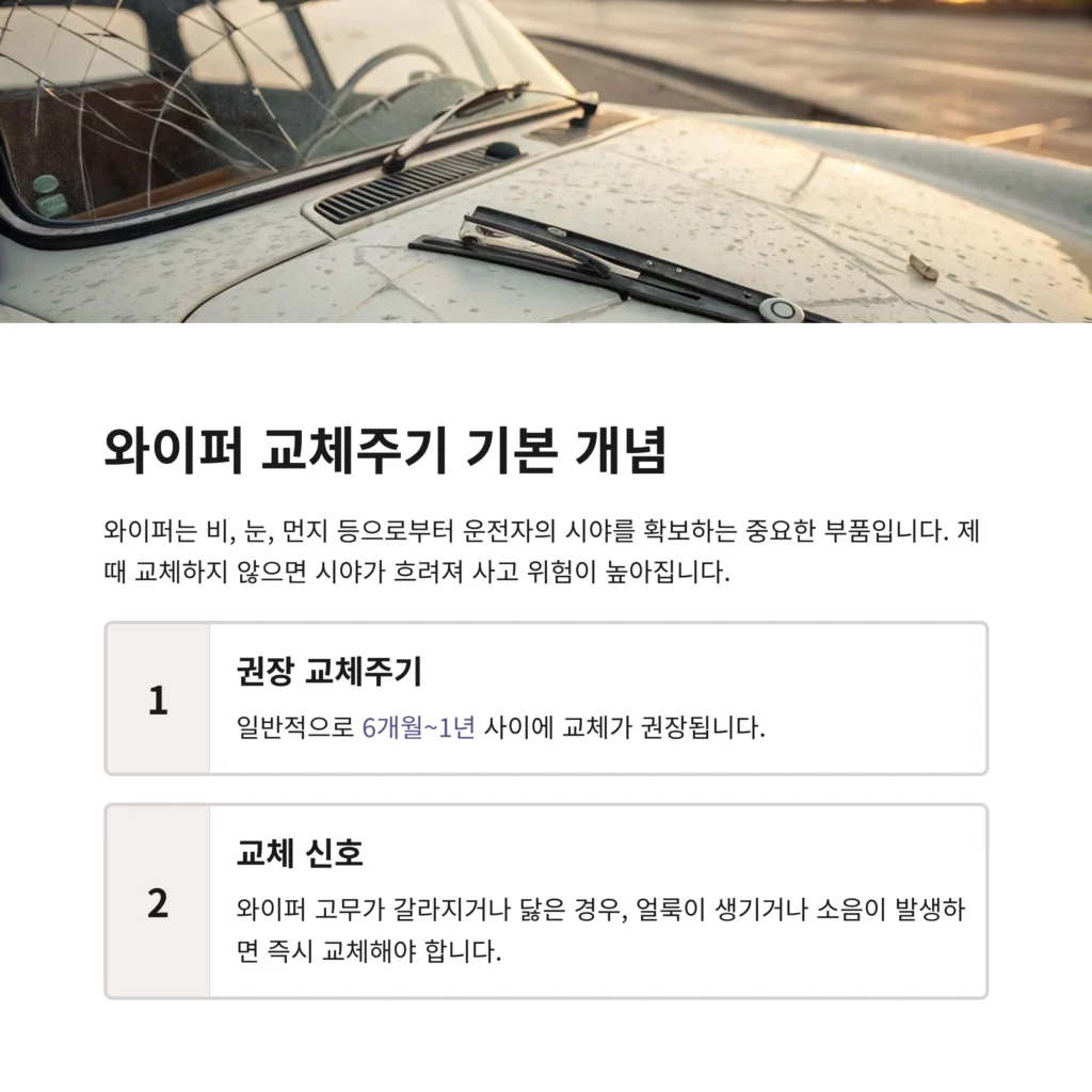 와이퍼 교체주기