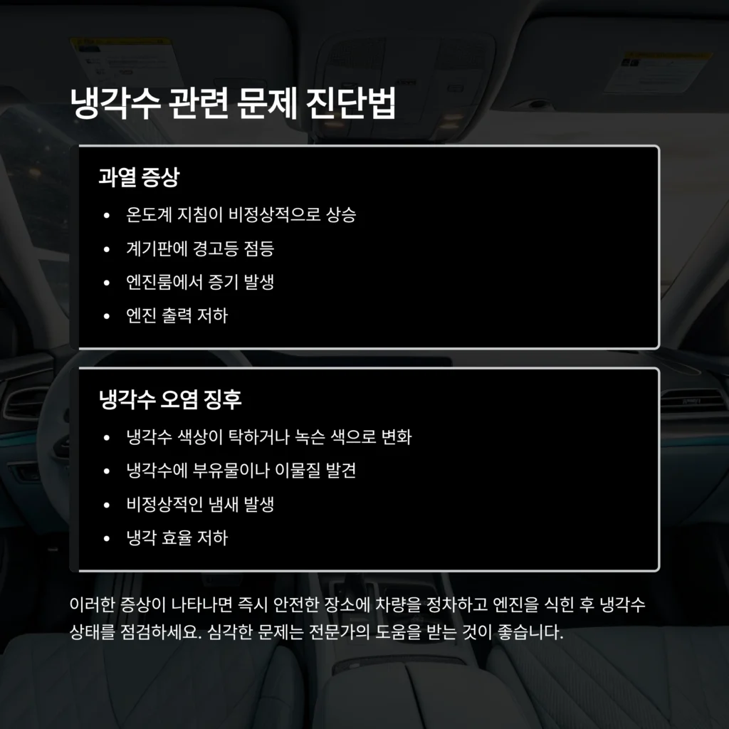 자동차 냉각수 관리방법