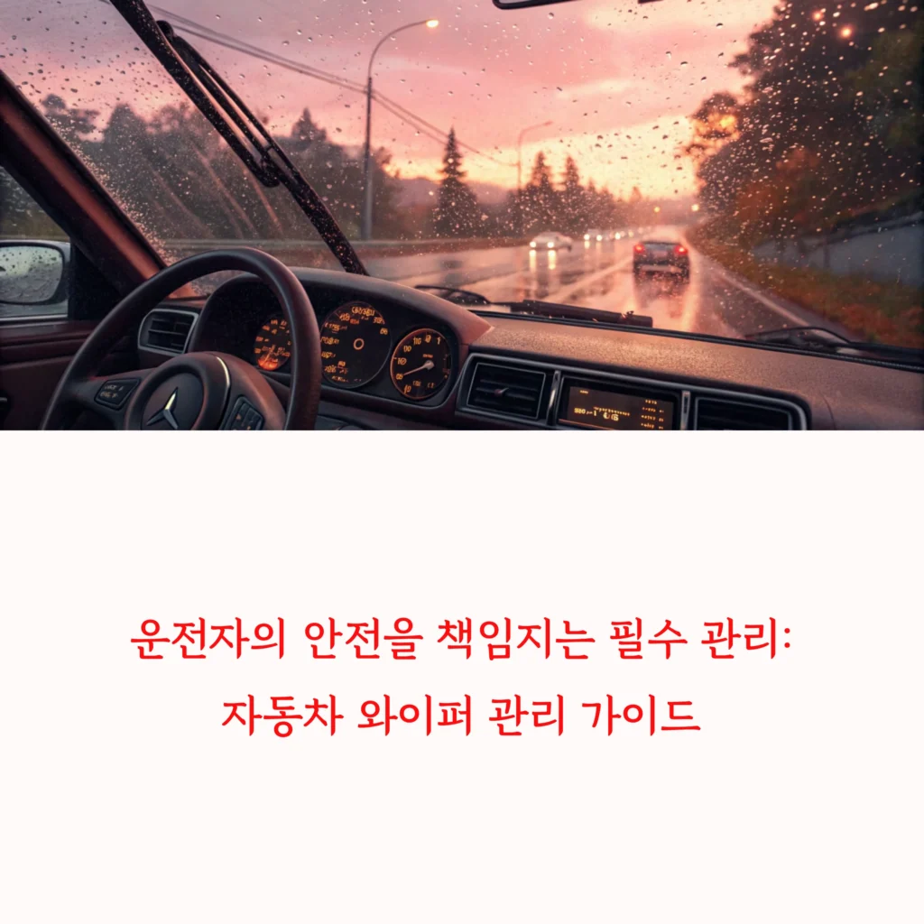 자동차 와이퍼 관리