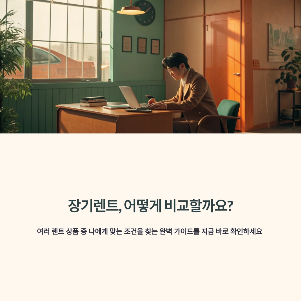 장기렌트 가격비교