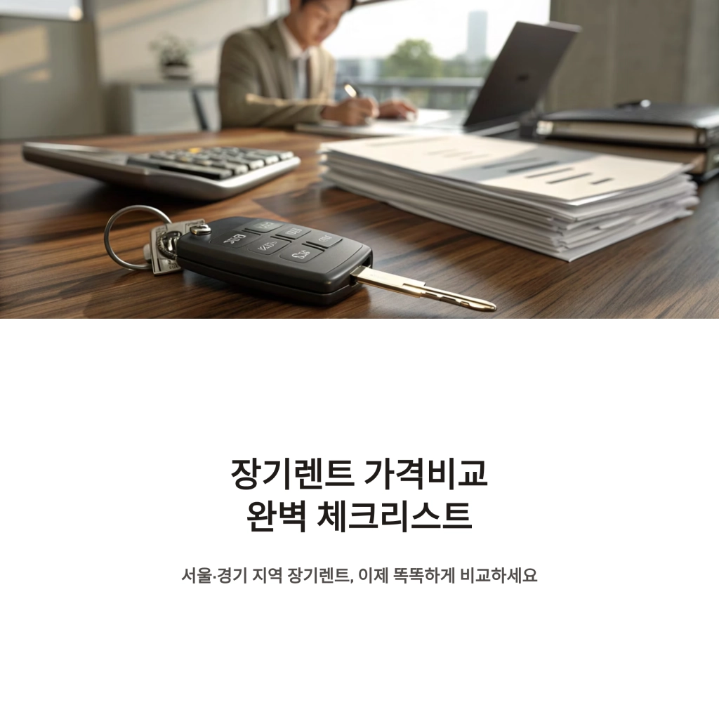 장기렌트 가격비교